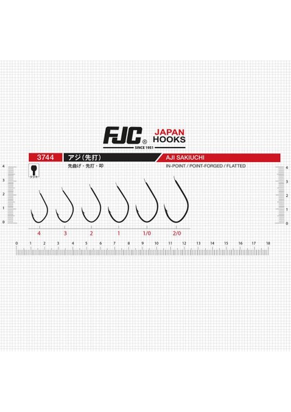 3744 Aji Sakiuchi Black Nickel Iğne modelleri