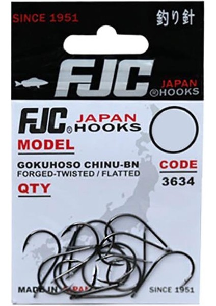 3634 Gokuhoso Chinu Black Nickel Iğne