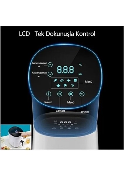 3 Lt Akıllı Hava Fritözü Beyaz, Sağlıklı ve Pratik Kullanım fırsatları
