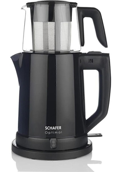 Kapasiteli Elektrikli Çay Makinesi, Şık Siyah Tasarım, Hızlı ve Kolay Kullanım