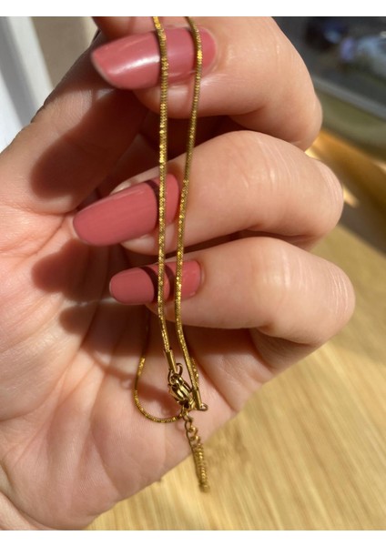 14 Ayar Çelik Zincir Kolye modelleri