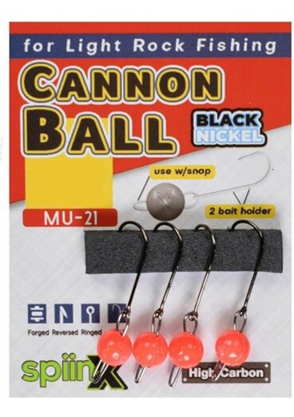 Cannon Ball Mafsallı Turuncu Uv Jig Head