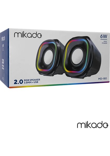 Phılıps 32GB USB 2.0 Flash Bellek - Mikado MD-180 Speaker Hoparlör - Classone NB156R-1 Notebook Çanta (3lü Set)
