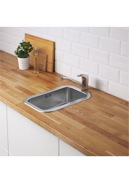 Tek Gözlü Eviye, Paslanmaz Çelik, 47X30 cm fiyatları