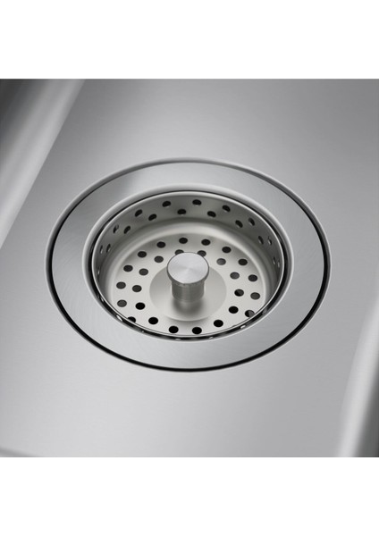 Tek Gözlü Eviye, Paslanmaz Çelik, 47X30 cm modelleri