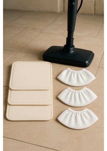 Pirantech CB107 C Buharlı Temizlik Makinesi Uyumlu Yedek Mikrofiber Bez Seti modelleri