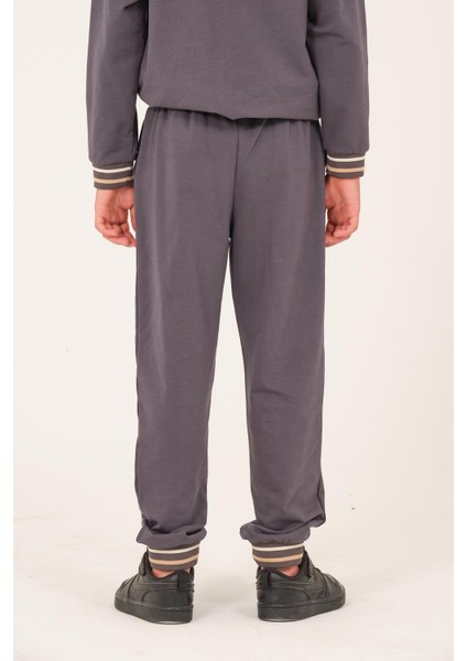 Unisex Çocuk Baskı Detaylı Eşofman Altı - Antrasit fırsatları