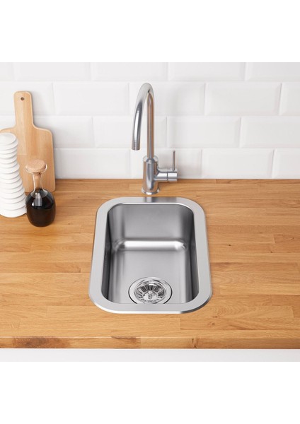 Tek Gözlü Eviye, Paslanmaz Çelik, 47X30 cm fiyatları