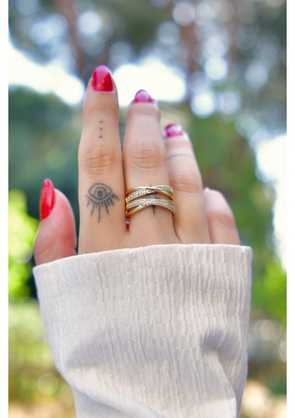 Üzeri Sıra Taşlı Sonsuzluk Figürlü Ayarlanabilir Çelik Görünümlü Xp Yüzük fırsatları