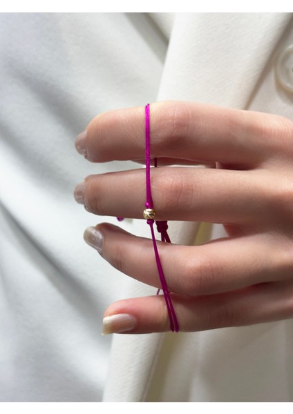 14 Ayar Altın Mini Dorikalı Ipli Bileklik (4 Mm) fiyatları