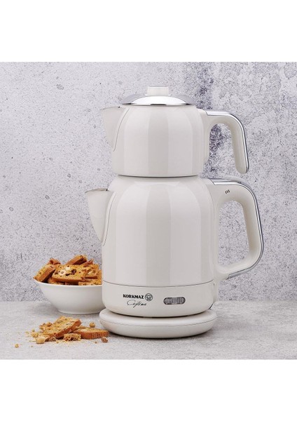 Vanilya Krom Elektrikli Çaydanlık, Şık ve Kullanışlı A331-08