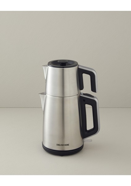 Inox Çay Makinesi ve Kettle Siyah-Krom, Şık ve Pratik Çay Keyfi modelleri