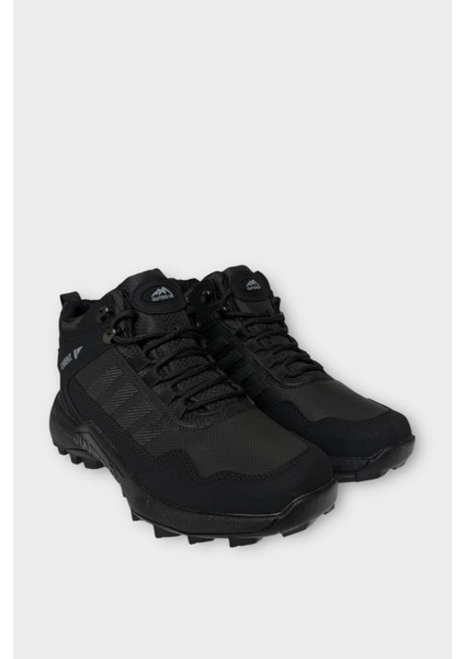 Erkek Soğuk Geçirmezkaydırmaz Taban Günlük Trekking & Outdoor Bot Siyah - Siyah