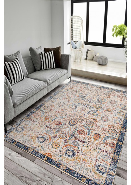 Dekoratif Yıkanabilir, Kaymaz Tabanlı, Salon Oturma Odası Halısı - WOOPAMUK236 fiyatları