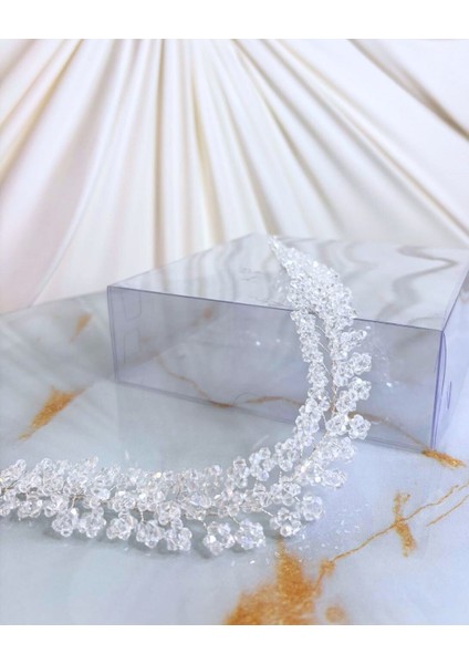 Kristal Taşlı Gelin Saç Aksesuarı | Saç Bandı