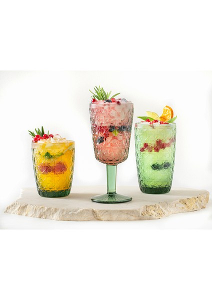 Koyu Yeşil Cam Kadeh Çift Seti, Zarif ve Şık Ev Dekorasyonu Parçası modelleri