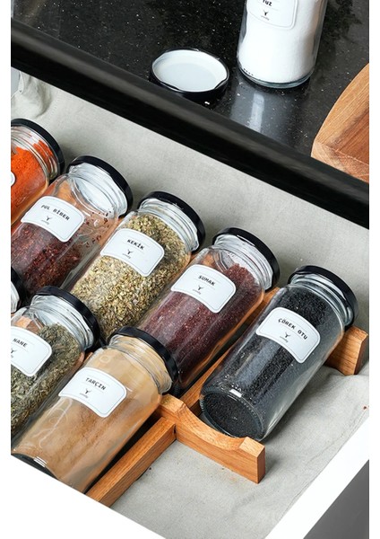 10'lu Baharatlık Organizeri, Çekmece Içi ve Etiketli Set, Düzenli ve Şık Kullanım indirimleri
