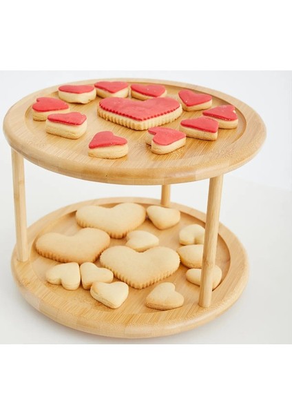 Döner Sunumluk Organizer, 2 Katlı Baharatlık, 360 Derece Döner, Kahverengi modelleri