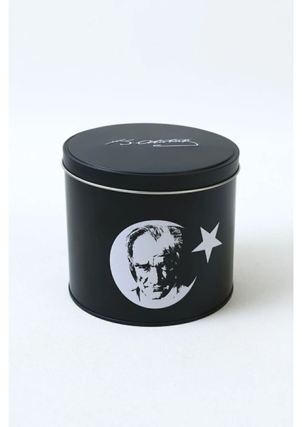 Çok Renkli Atatürk Temalı 10 cm Teneke Kupa, Özel Tasarım