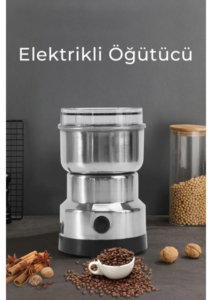 Elektrikli 200W Kahve ve Baharat Öğütücü, Şık ve Kullanışlı Siyah Tasarım fiyatları