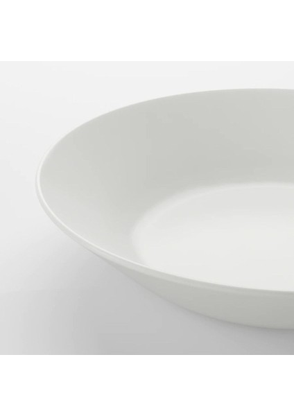 4'lü Set 20 cm Beyaz Derin Çukur Tabak, Şık ve Kullanışlı Yemek Tabağı Seti fiyatları