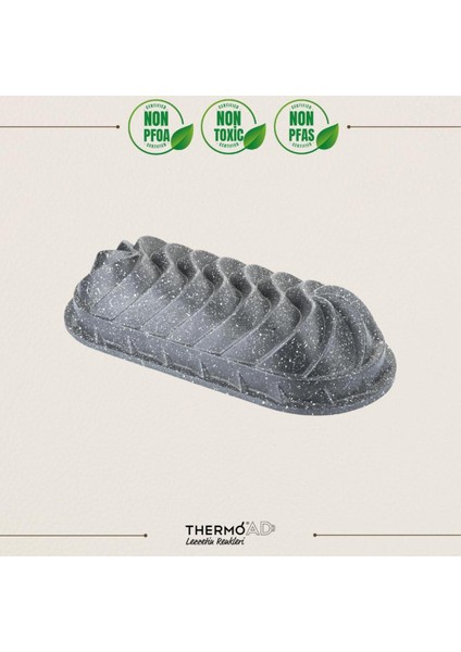 35CM Gri Baton Kek Kalıbı, Şık ve Kullanışlı Mutfak Gereci