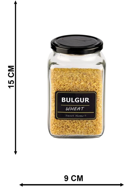 3'lü Siyah Kapaklı 1000ML Standlı Çay Kahve Şeker Kavanoz Seti modelleri