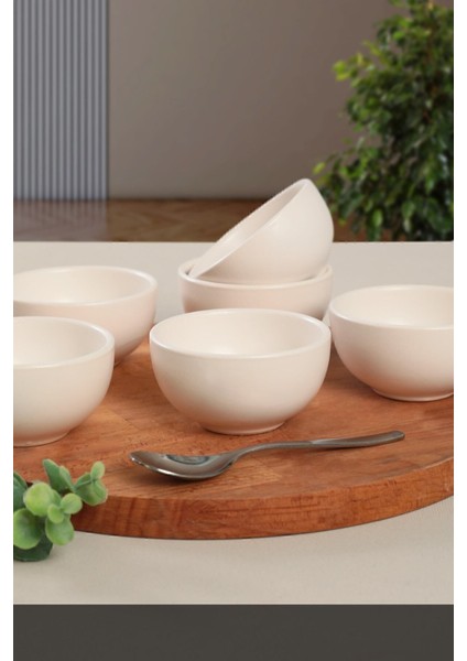 Turkuaz Renkli 8 cm Çerezlik ve Sosluk Takımı, 6'lı Set