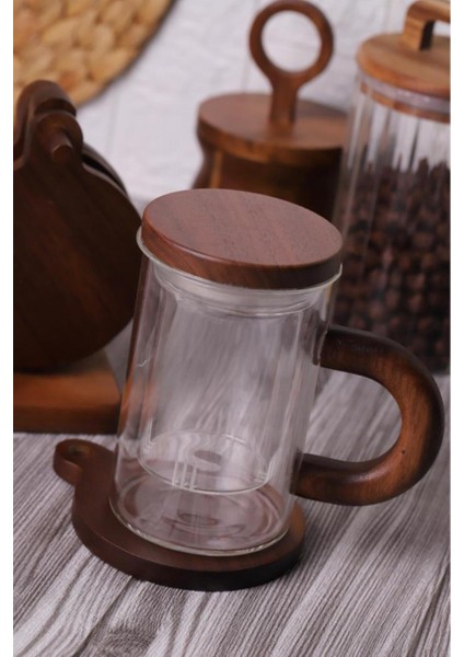 Şık ve Kullanışlı Akasya Bardak Altlığı Seti, Tepsi ve Standlı Tasarım modelleri