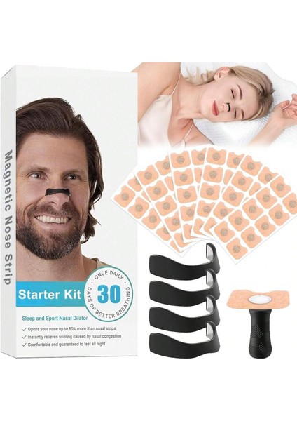 Orijinal Manyetik Burun Bandı – 60 Adet | Nefes Açıcı & Horlamayı Azaltıcı | Siyah (Orijinal) fırsatları