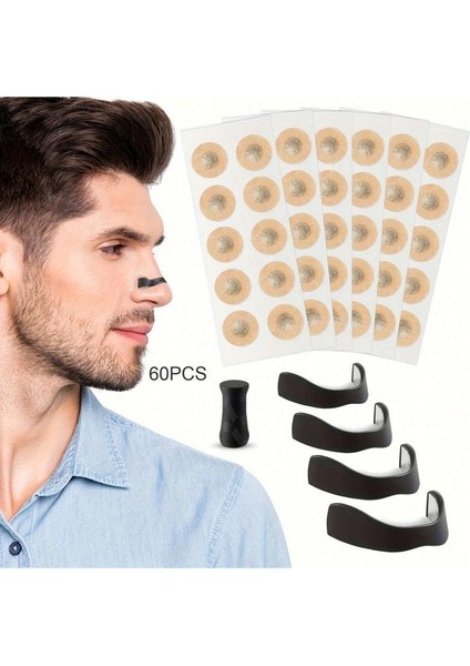 Orijinal Manyetik Burun Bandı – 60 Adet | Nefes Açıcı & Horlamayı Azaltıcı | Siyah (Orijinal) indirimleri