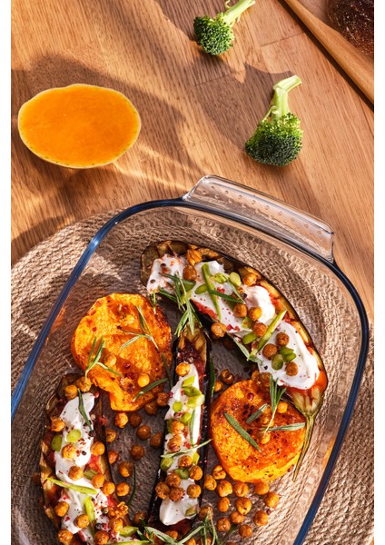 Turuncu 2.7 L Borosilikat Cam Fırın Kabı, Dayanıklı ve Şık Tasarım fırsatları