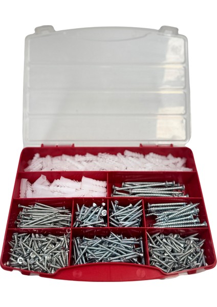 Mgk Hidrolik & Endüstriyel 362 Parça 11 Çeşit Vida ve Dübel Seti -Takım Çantası fiyatları