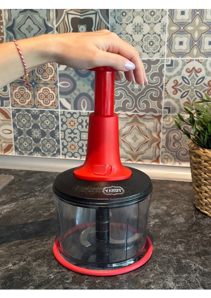 Çok Renkli Üstten Basmalı Rondo Doğrayıcı, Pratik ve Kolay Kullanım