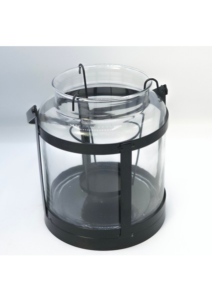 Bekçi Feneri Büyük Boy Siyah