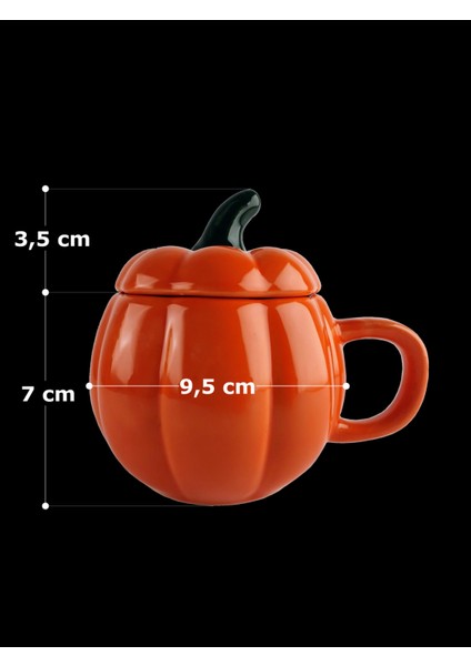 Turuncu 2'li Kabak Kupa Takımı, Çay ve Kahve Için Şık ve Renkli Tasarım