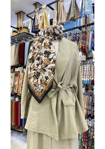 Güz Işıltısı Eşarp Siyah