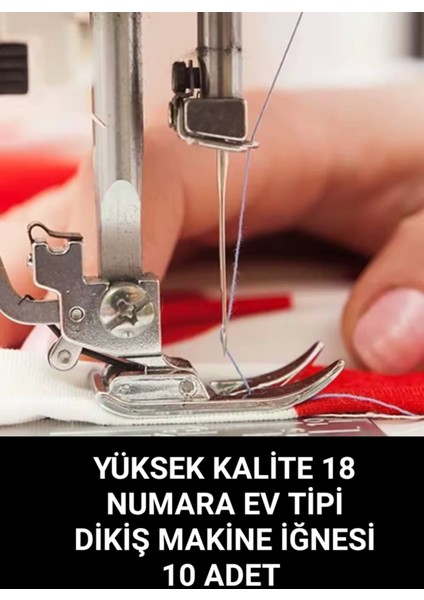 Kalın Kumaşlar Için 18 Numara Ev Tipi Dikiş Makinesi Iğnesi 10 Adet fiyatları