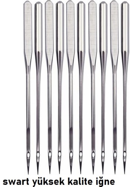 Kalın Kumaşlar Için 18 Numara Ev Tipi Dikiş Makinesi Iğnesi 10 Adet indirimleri