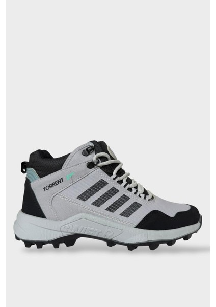 Erkek Soğuk Geçirmezkaydırmaz Taban Günlük Trekking & Outdoor Bot Gri - Siyah