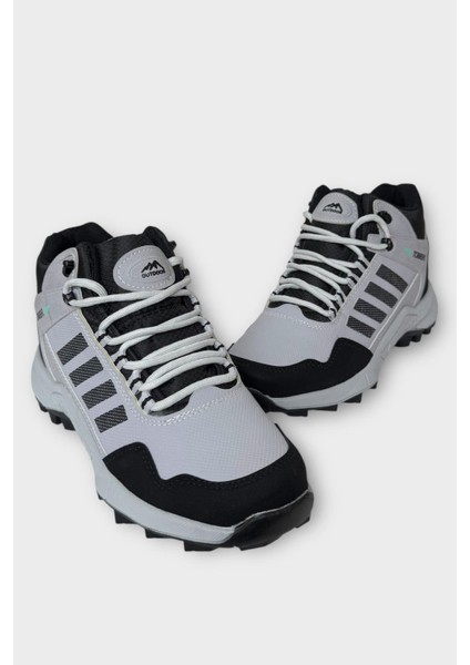 Erkek Soğuk Geçirmezkaydırmaz Taban Günlük Trekking & Outdoor Bot Gri - Siyah modelleri