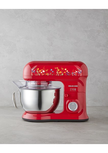 Kırmızı 5,5 L Hamur Yoğurma Makinesi, Dayanıklı ve Verimli Kullanım