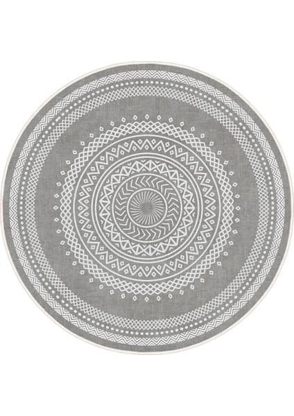 Yuvarlak Yıkanabilir, Kaymaz Tabanlı, Salon - Oturma Odası Halısı - SFTKECE053YUVARLAK fırsatları