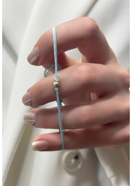 14 Ayar Altın Mini Dorikalı Ipli Bileklik (4 Mm) modelleri