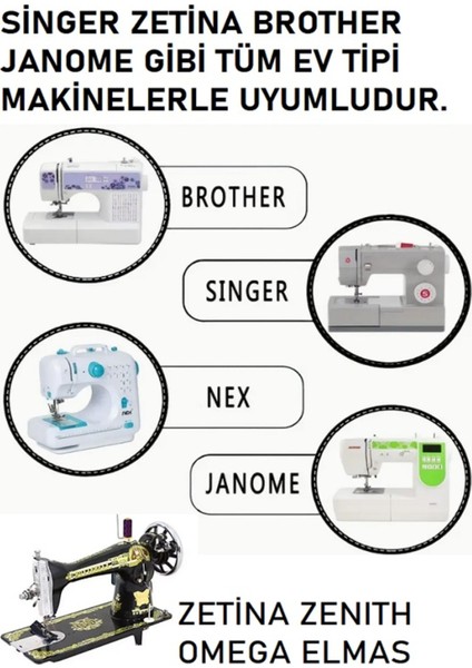 Kalın Kumaşlar Için 18 Numara Dikiş Iğnesi, 10 Adet, Metalik Görünüm