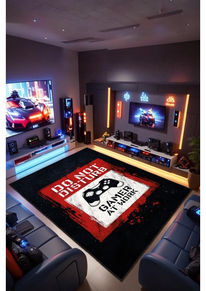 Dekoratif Yıkanabilir, Kaymaz Tabanlı, Modern Oyun - Genç Odası Halısı - WOOKECE1327