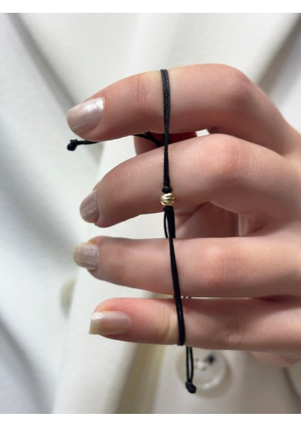 14 Ayar Altın Mini Dorikalı Ipli Bileklik (4 Mm) fiyatları