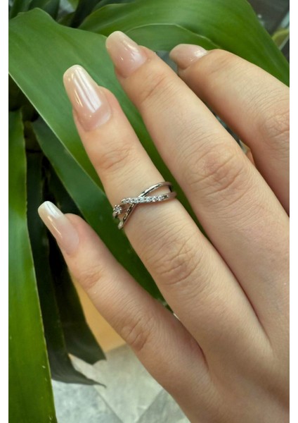 Sonsuzluk Desenli Üzeri Taşlı Çelik Görünümlü Xp Eklem Yüzüğü indirimleri