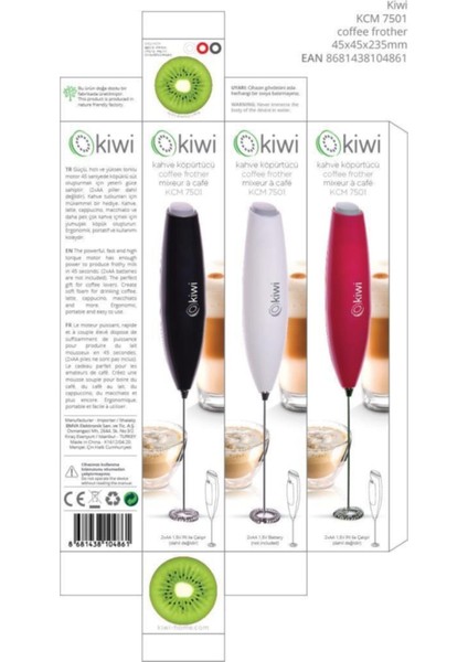 Kahve ve Süt Köpürtme Makinesi, Beyaz, Pratik ve Şık Tasarım