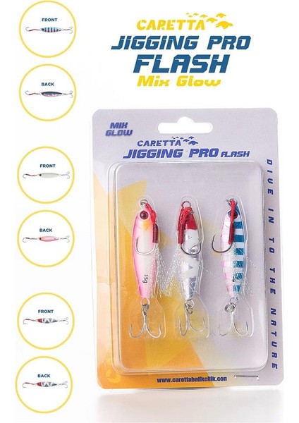 Jigging Pro Flash Mix Glow Jig Yem fiyatları